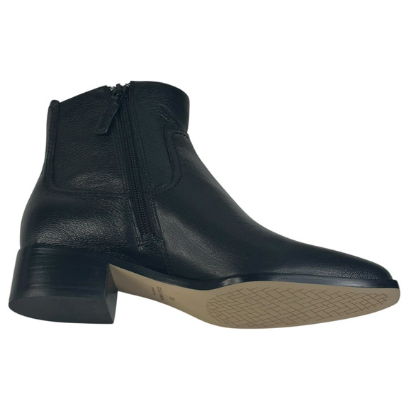 COLE HAAN Naia Black Leather Ankle Boots Womens Size 7B Side Zip New $200 C - Picture 8 of 13